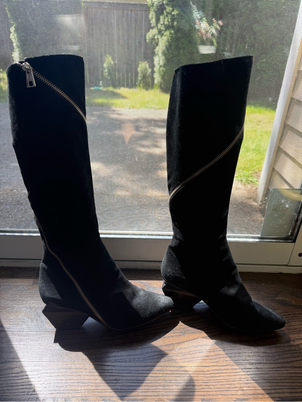 United Nude Black Suede Knee-High Boots - Size 37 (US 6.5)